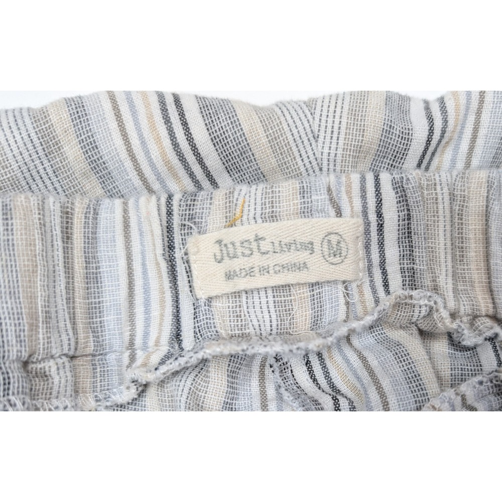 Just Living Linen Blend Wide Leg Beach Pants Women's Size Medium - Picture 6 of 7